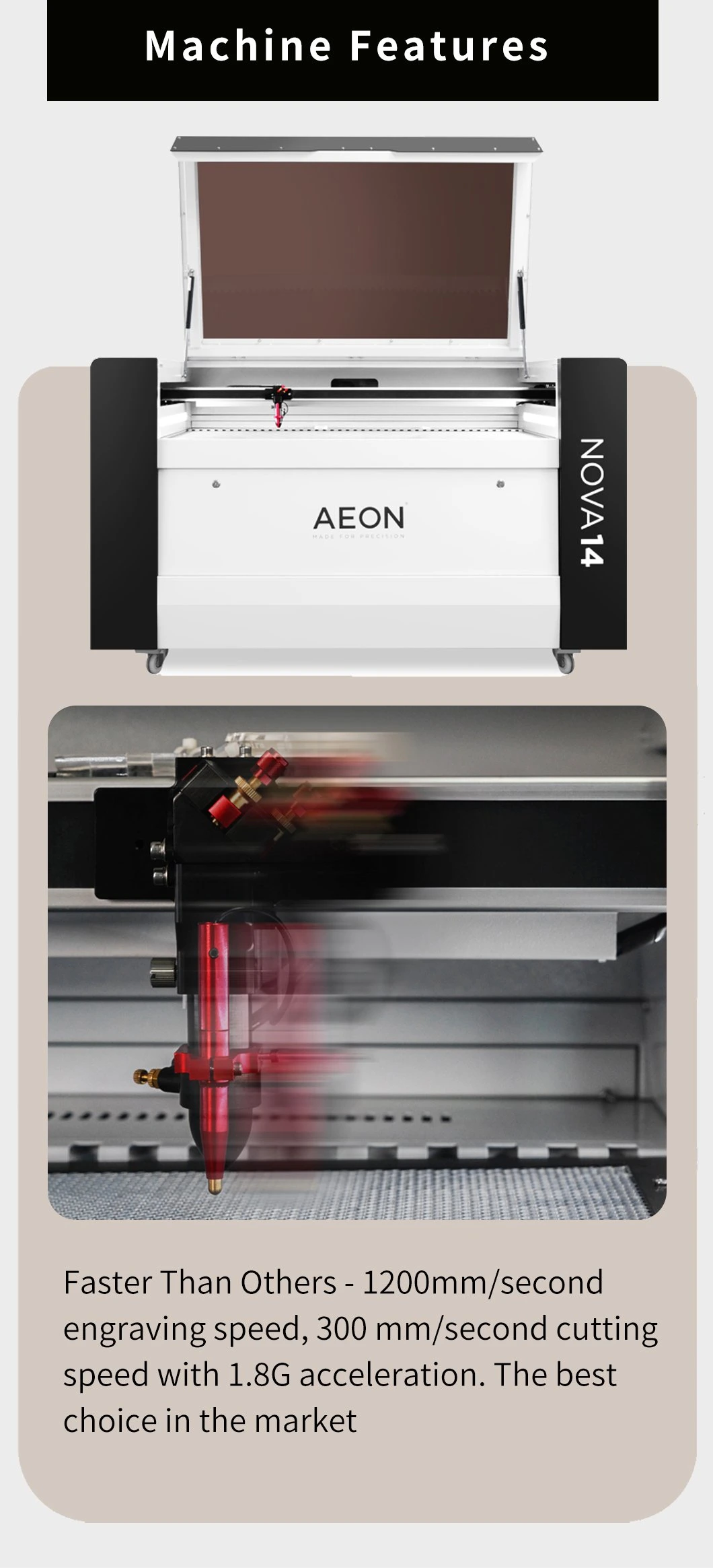 Nova14 55&quot; X 35&quot; Laser Etcher with Ruida Control System and Lightburn Software, Compatible with Windows, Mac Osx, Linux