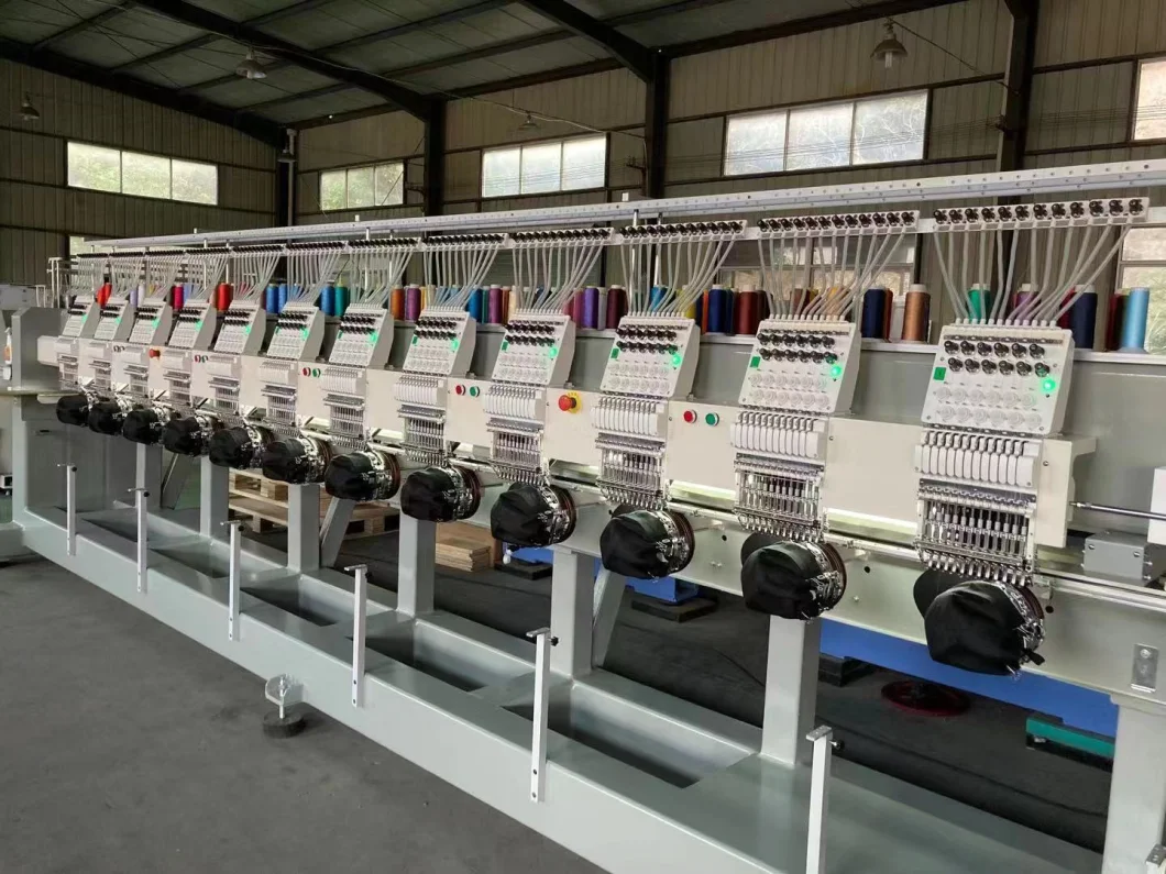 High Speed 1200rpm Six Heads Computerized Embroidery 2/4/6 Head Embroidery Machine China Best Factory Price Brother Sewing Machine