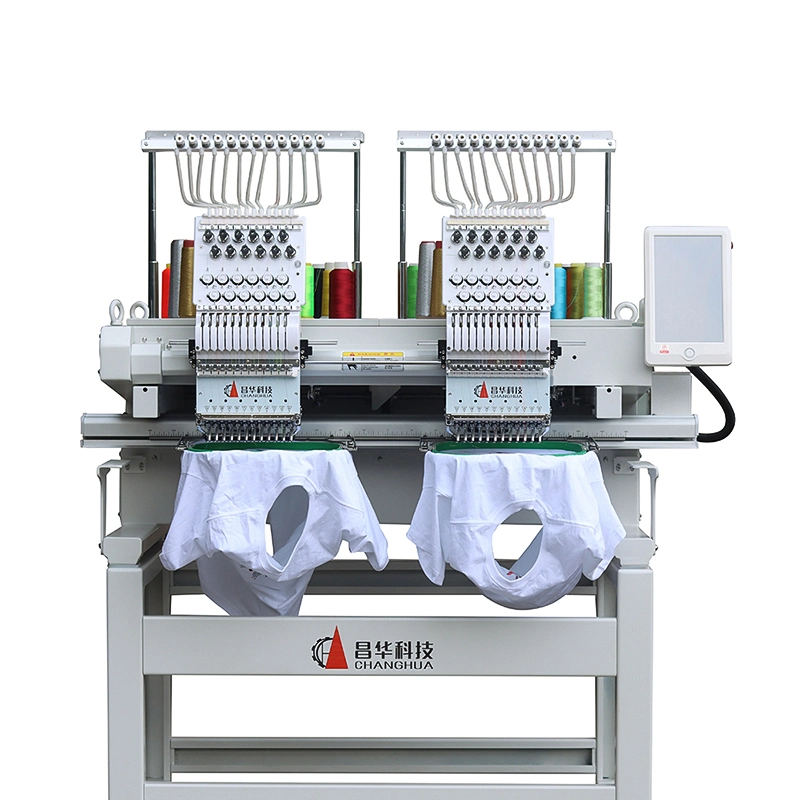 Chinese Computerized Single 2 Head Embroidery Machines High Speed Embroidery Machine