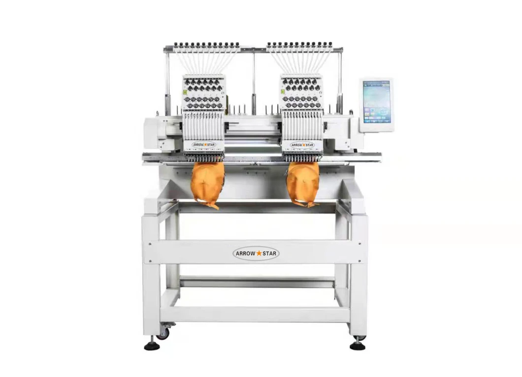 Two Heads Tubular Computerized Embroidery Machine as-1202/as-1502 10% off