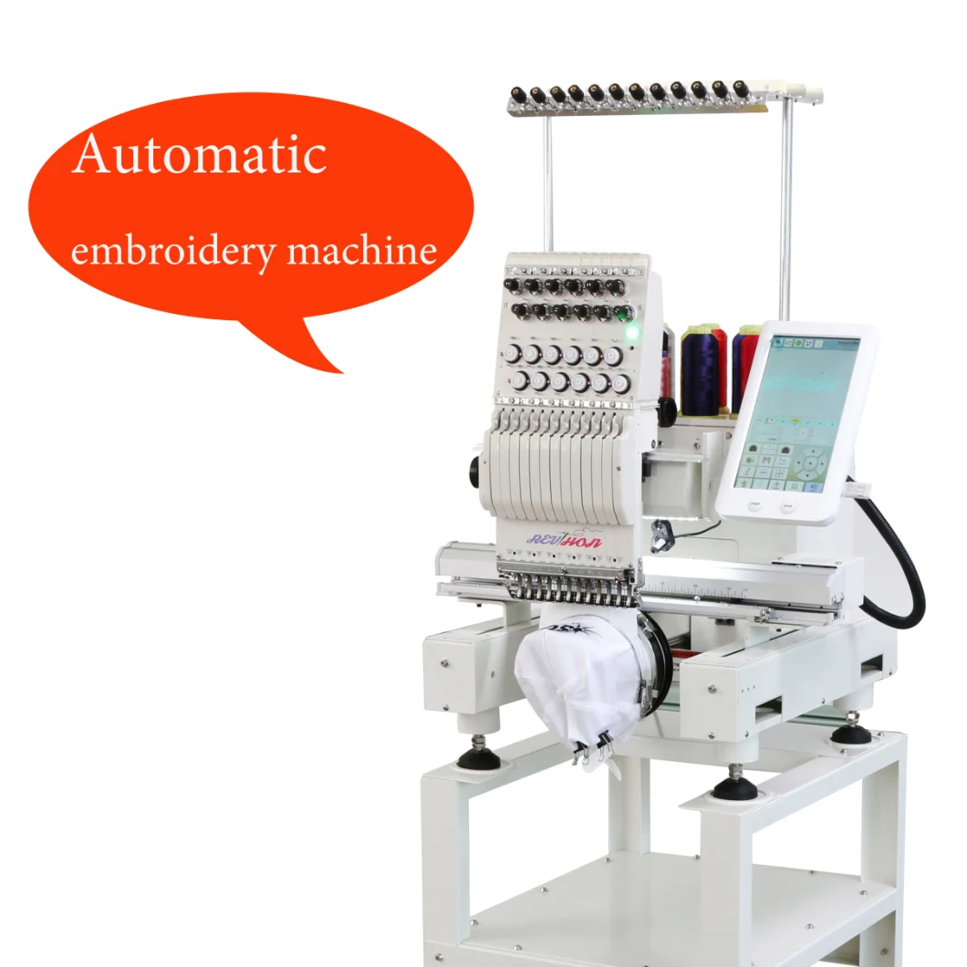 Small Single Head Dahao Computer Embroidery Machine 3D Hat Shirts Embroidery Machine
